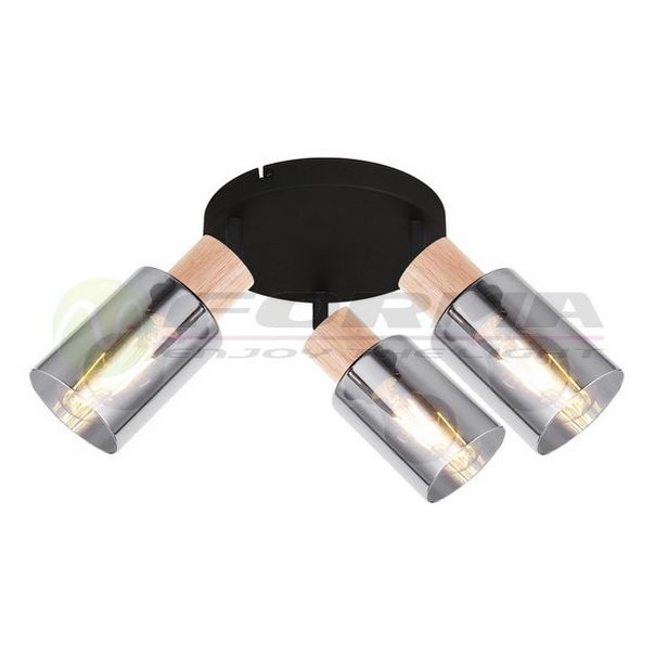 FORMA Spot lampa 3xE27 FE705-3R BK+WD - 006808