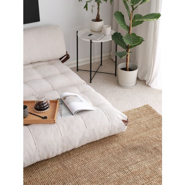 ATELIER DEL SOFA Dvosed na razvlačenje Fold Kadife 2, bela - 383EVN1111