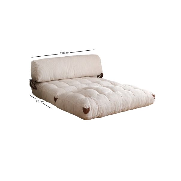 ATELIER DEL SOFA Dvosed na razvlačenje Fold Kadife 2, bela - 383EVN1111