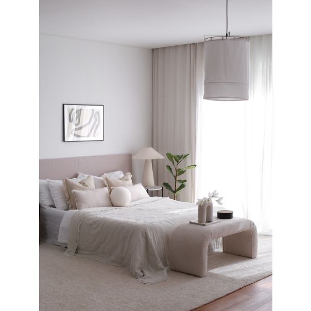 ATELIER DEL SOFA Klupa Nu Fitilli, bela - EP2802212