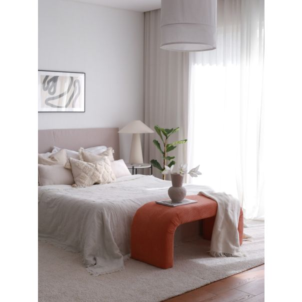 ATELIER DEL SOFA Klupa Nu, koralna - EP2802206