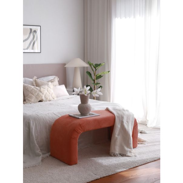 ATELIER DEL SOFA Klupa Nu, koralna - EP2802206