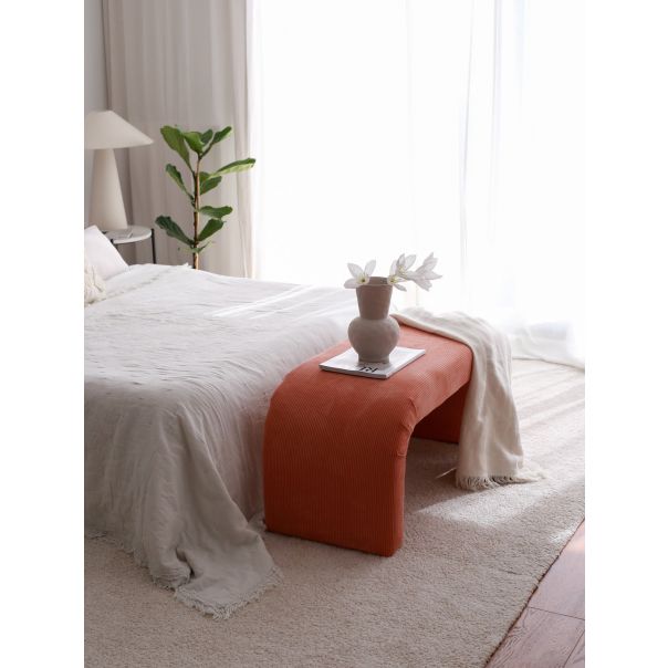 ATELIER DEL SOFA Klupa Nu, koralna - EP2802206