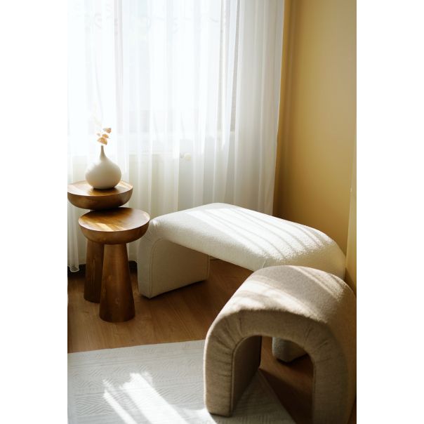 ATELIER DEL SOFA Klupa Nu, bela - EP2802209