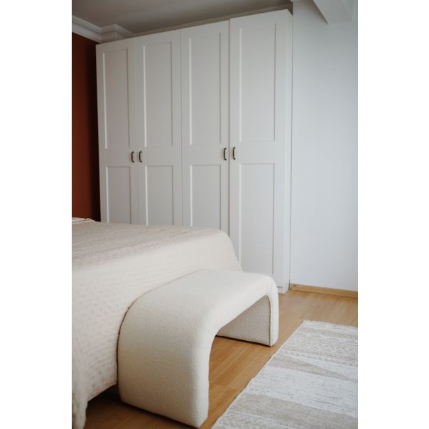 ATELIER DEL SOFA Klupa Nu, bela - EP2802209