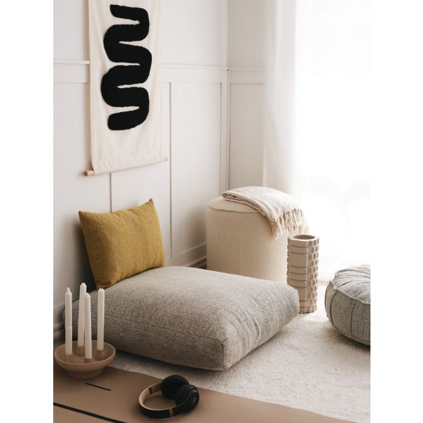 ATELIER DEL SOFA Podni jastuk Dokuma, siva - 383EVN1134