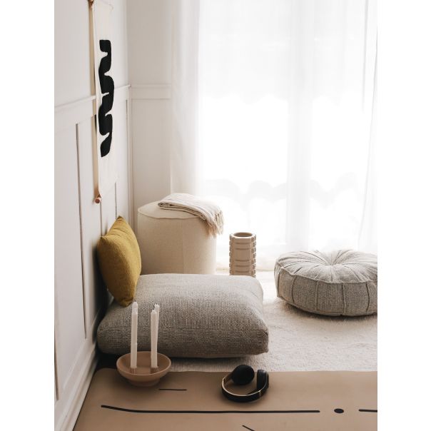 ATELIER DEL SOFA Podni jastuk Dokuma, siva - 383EVN1134