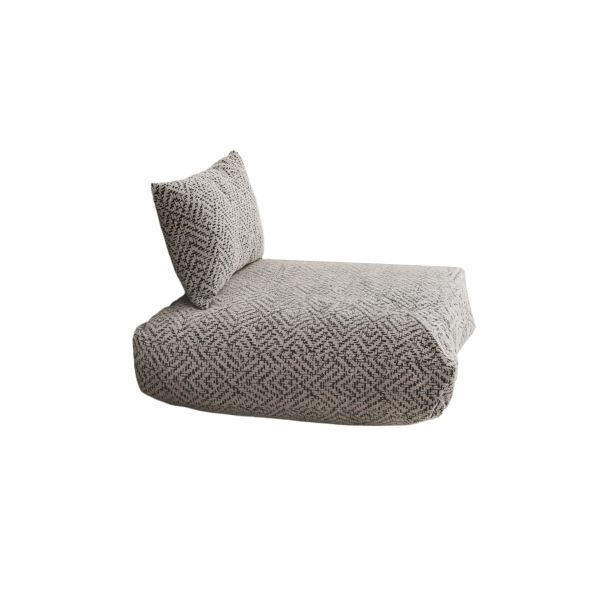ATELIER DEL SOFA Podni jastuk Dokuma, siva/bela - 383EVN1136