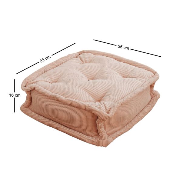 ATELIER DEL SOFA Podni jastuk Biskuvi, roze - 383EVN1153
