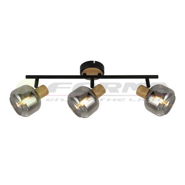 FORMA Spot lampa 3xE14 FE408-3 BK+WD - 006821
