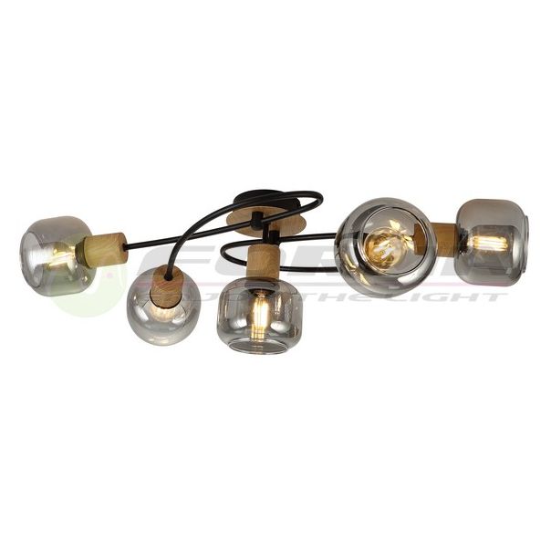 FORMA Spot lampa 5xE14 FE408-5 BK+WD - 006823