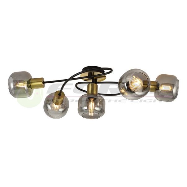 FORMA Spot lampa 5xE14 FE408-5 BK+SG - 006828