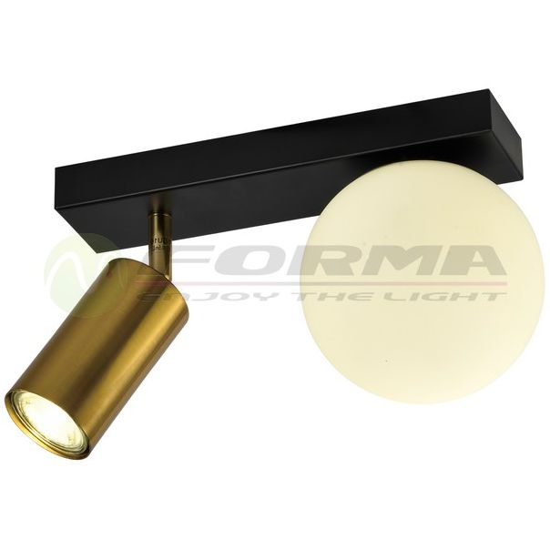 FORMA Spot lampa 1xGU10+1xE14 FG155-2 BK+SG - 006835