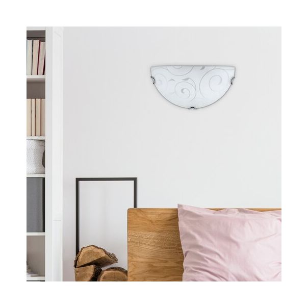 Rabalux Zidna lampa Harmony Lux E27 1x MAX 60W ovas hrom (3851) - 3851