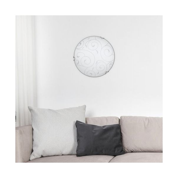 Rabalux Plafonjera Harmony Lux E27 1x MAX 60W ovas hrom (3852) - 3852