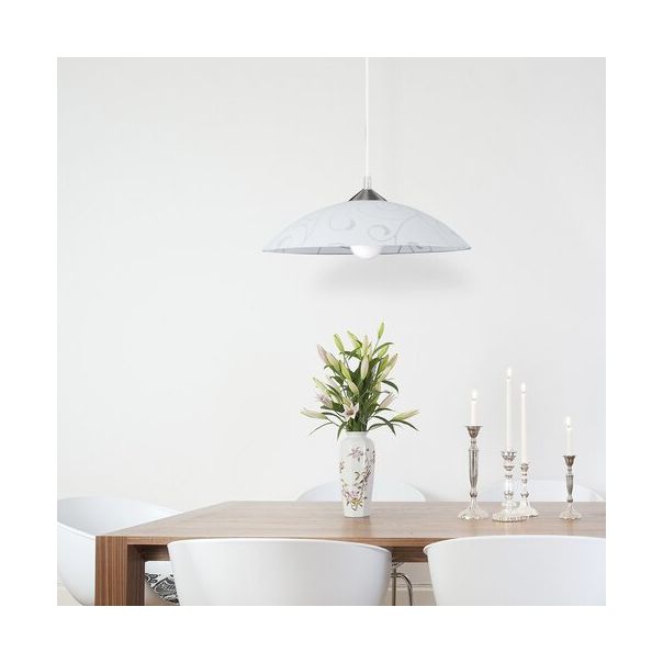 Rabalux Visilica Harmony Lux E27 1x MAX 60W beli sa motivima (3856) - 3856