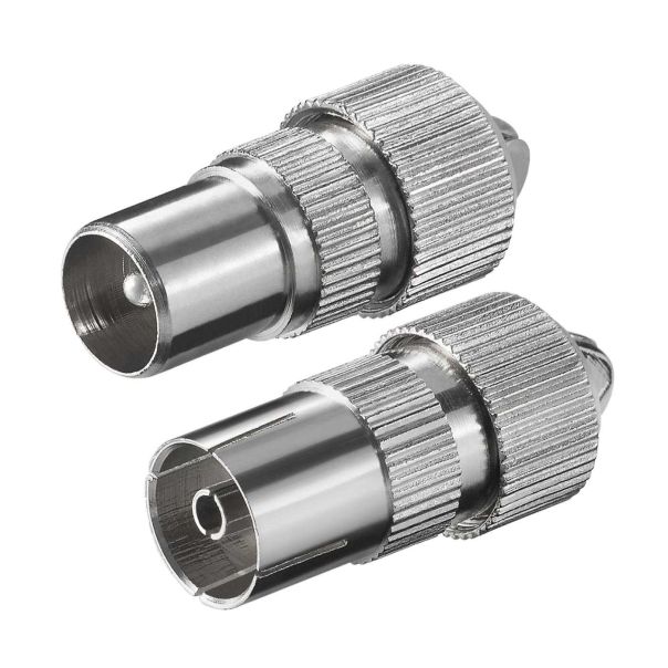 ZED electronic RF utikač + RF utičnica metalna - RF-SET2 - 1349-1