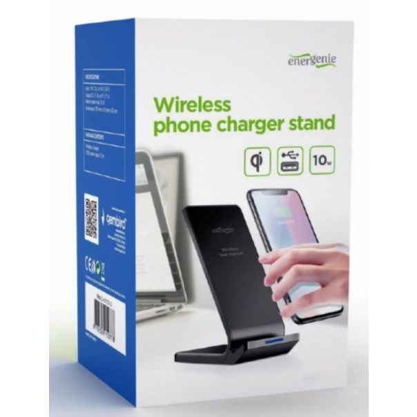 GEMBIRD Bežični Qi punjač EG-WPC10-02, 10W, crna - 39194