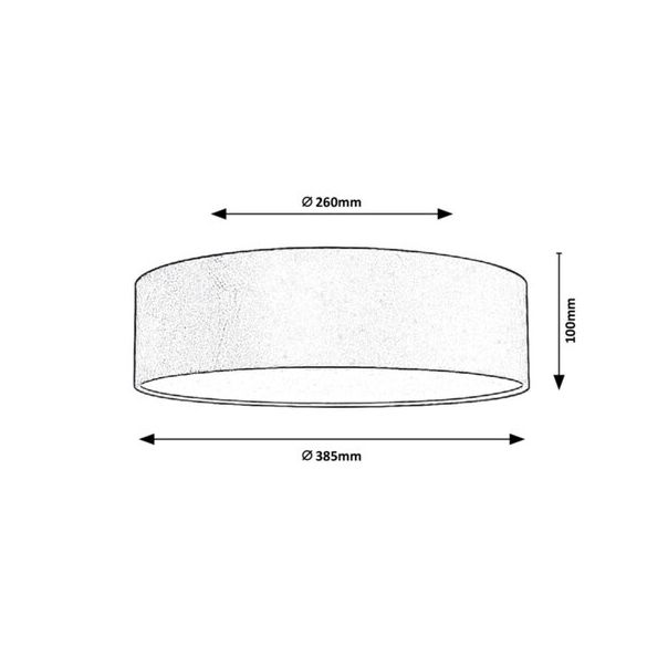 RABALUX Plafonjera Aldona E27 10W - 3859