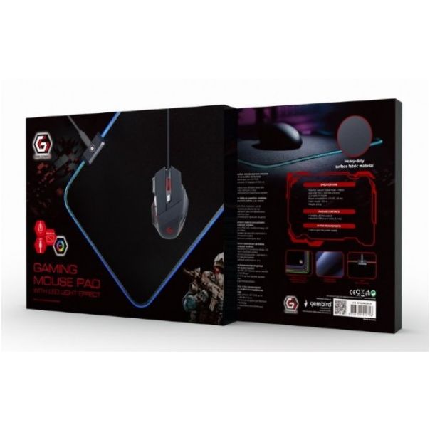 GEMBIRD MP-GAMELED-M Gejmerska podloga za misa od gume - 39296