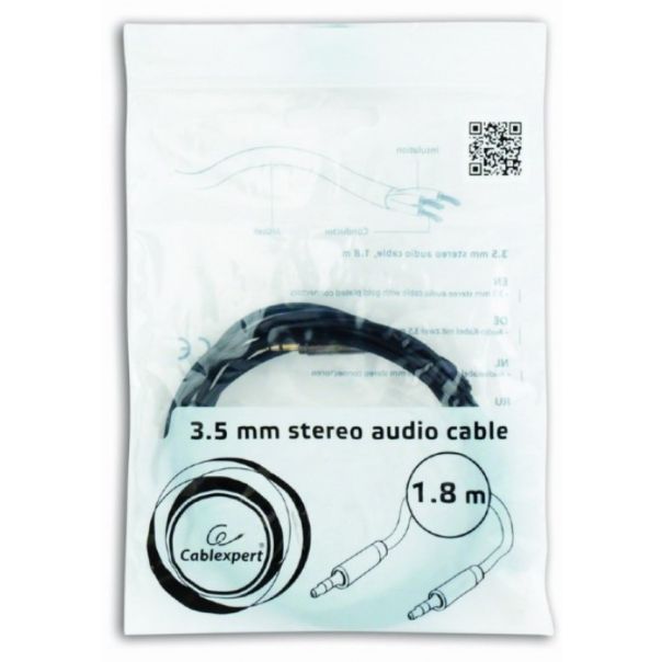 GEMBIRD Audio kabl 3.5mm na 3.5mm, CCAP-444-6 pozlaceni konektor, 1.8m - 104591
