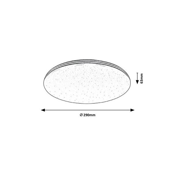 Rabalux Plafonjera Toma LED 20W hrom (3874) - 3874