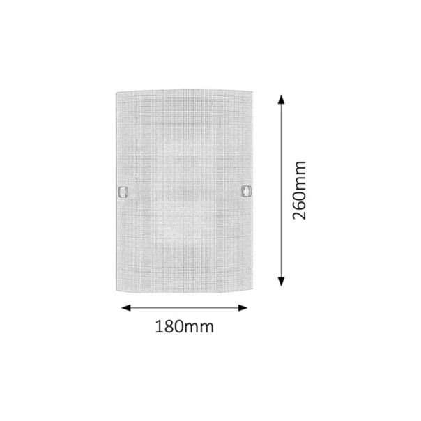 Rabalux Zidna lampa Scottie E27 1x MAX 60W beli sa motivima (3887) - 3887