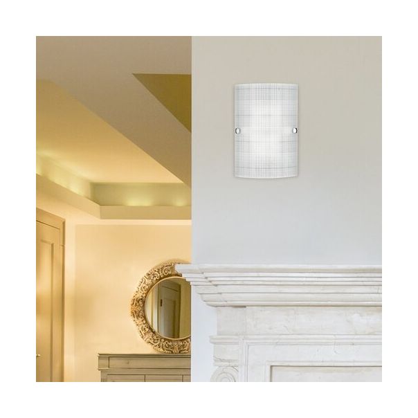 Rabalux Zidna lampa Scottie E27 1x MAX 60W beli sa motivima (3887) - 3887