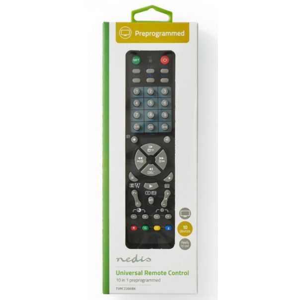 NEDIS Univerzalni daljinski upravljač, TVRC2200BK - 39351