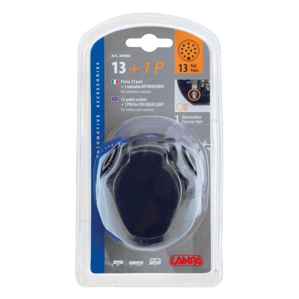 LAMPA ACCESSORIES Konektor utičnica 13 pinova sa priključkom za zadnje svelo za maglu - 38986