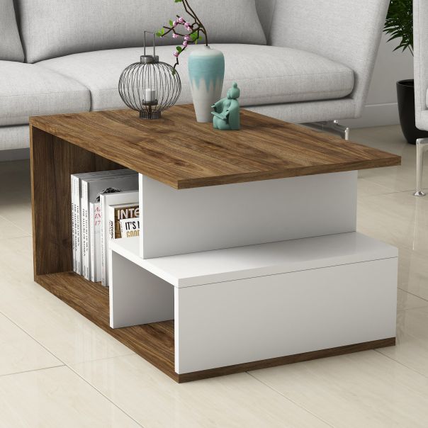 HANAH HOME Klub sto Arte 2042, braon/bela - 389MZA1146