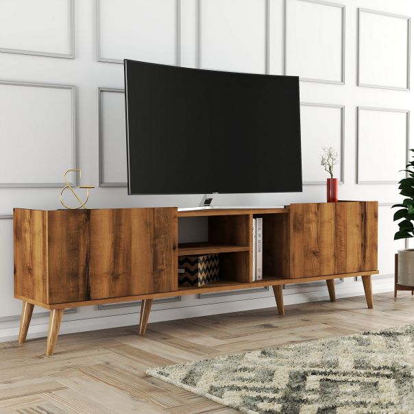 HANAH HOME TV komoda Lotus 1340, braon - 389MZA1171