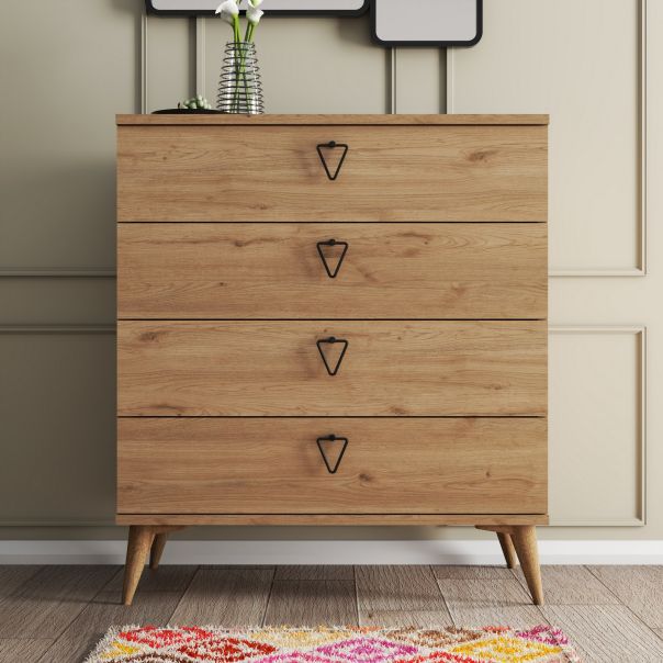 HANAH HOME Komoda Versa-Ce 3612, svetlo braon - EP2797901