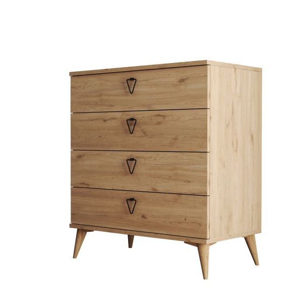 HANAH HOME Komoda Versa-Ce 3612, svetlo braon - EP2797901