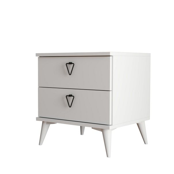 HANAH HOME Noćni ormarić Versa-Ce 3634, bela - 389MZA1712