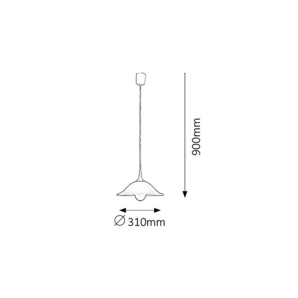 Rabalux Visilica Alabastro E27 1x MAX 60W belo staklo - alabaster (3905) - 3905