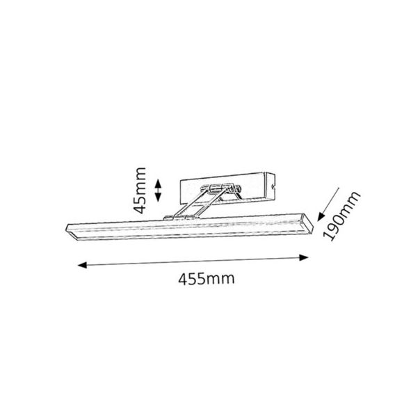 Rabalux Rasveta za slike Picture slim LED 8W hrom (3907) - 3907