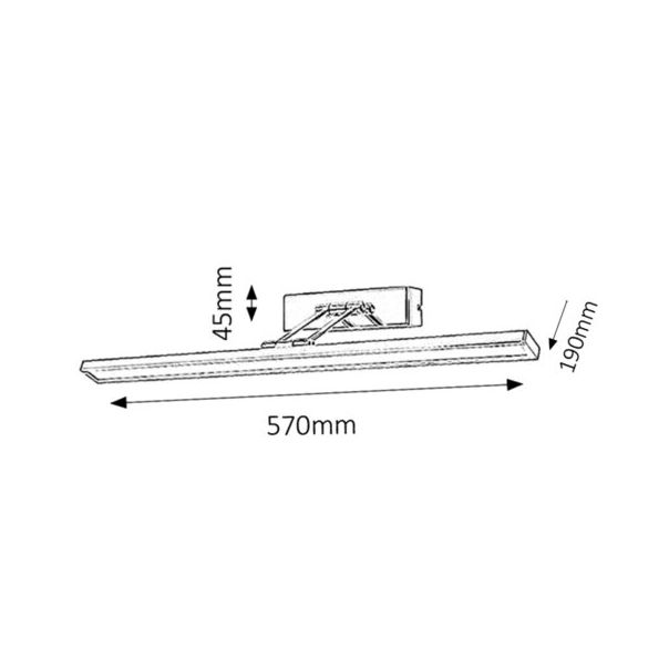 Rabalux Rasveta za slike Picture slim LED 12W hrom (3908) - 3908