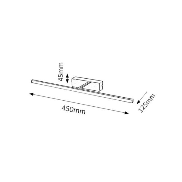 Rabalux Rasveta za slike Picture slim LED 8W hrom (3909) - 3909