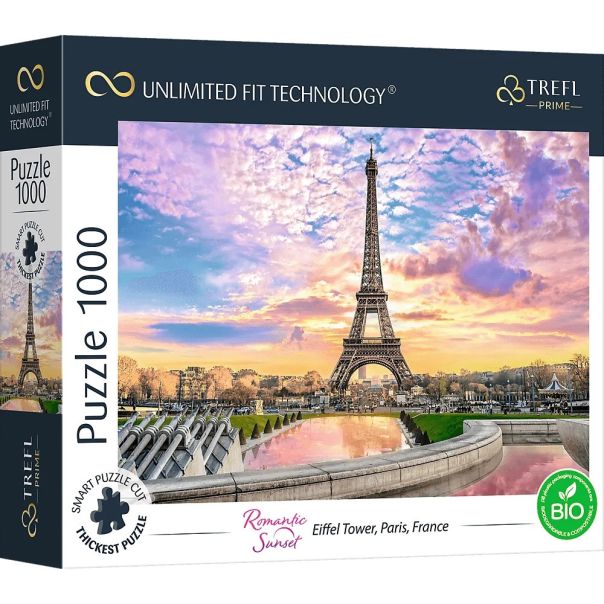 TREFL Puzzle Eiffel Tower, Paris, France - 1.000 delova - 103762-T10693