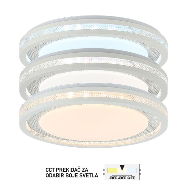 FORMA LED plafonjera CCT 36W 3000K,4000K,6400K LP-203-36X WD - 007071