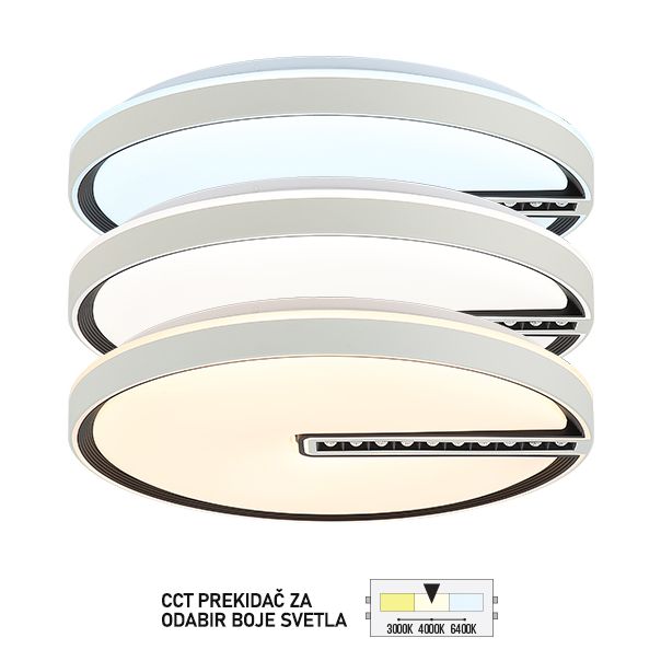 FORMA LED plafonjera CCT 36W 3000K,4000K,6400K LP-203-36X WD - 007071