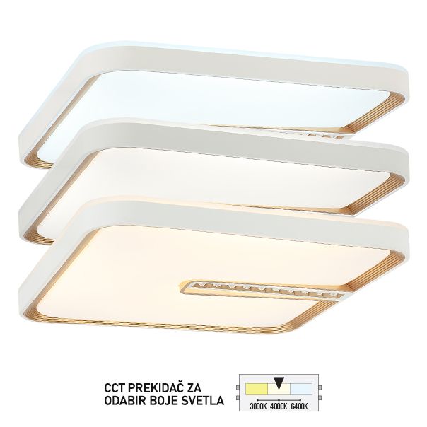 FORMA LED plafonjera CCT 36W 3000K,4000K,6400K LP-505-36X WD - 007073