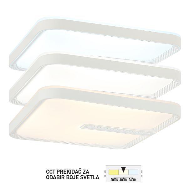 FORMA LED plafonjera CCT 36W 3000K,4000K,6400K LP-505-36X WD - 007073