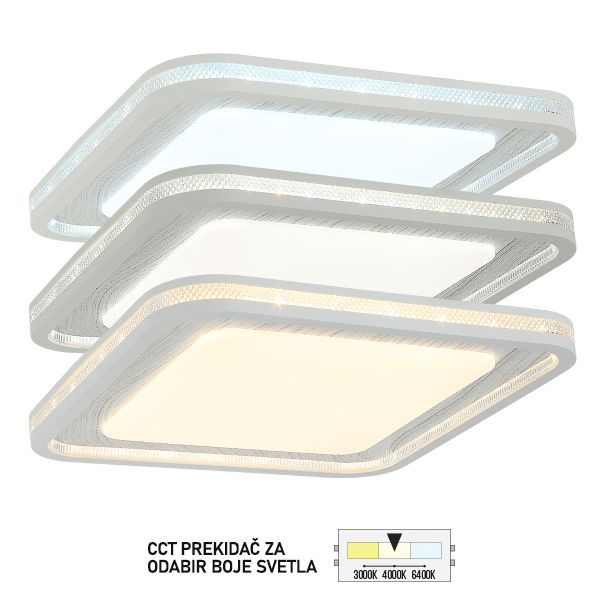 FORMA LED plafonjera CCT 36W 3000K,4000K,6400K LP-505-36X WD - 007073