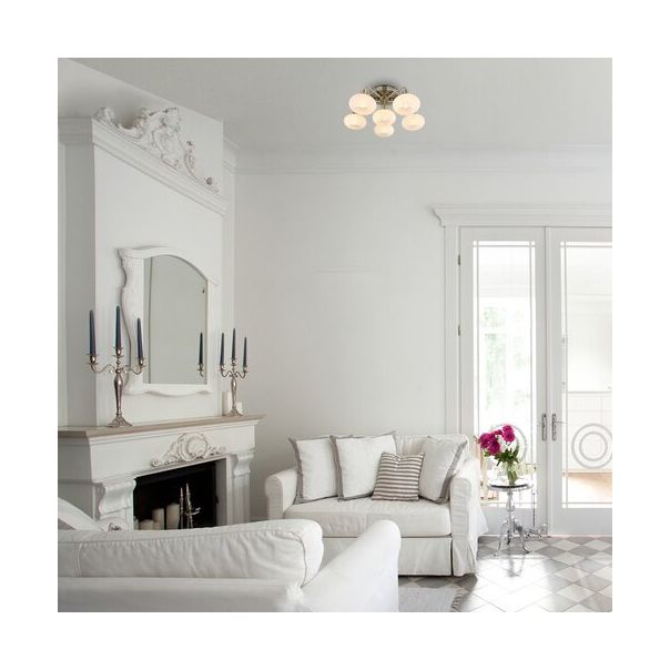 Rabalux Plafonjera Sorina E14 6x MAX 40W antik mesing (3918) - 3918