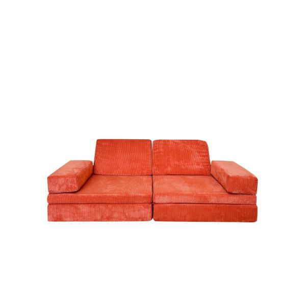 ATELIER DEL SOFA Modularni dvosed za decu Puzzle, narandžasta - 391EVL1101