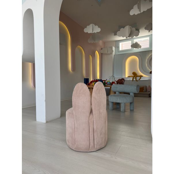 ATELIER DEL SOFA Fotelja za decu Bunny, roze - 391EVL1105