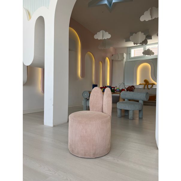 ATELIER DEL SOFA Fotelja za decu Bunny, roze - 391EVL1105