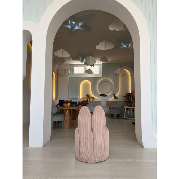 ATELIER DEL SOFA Fotelja za decu Bunny, roze - 391EVL1105